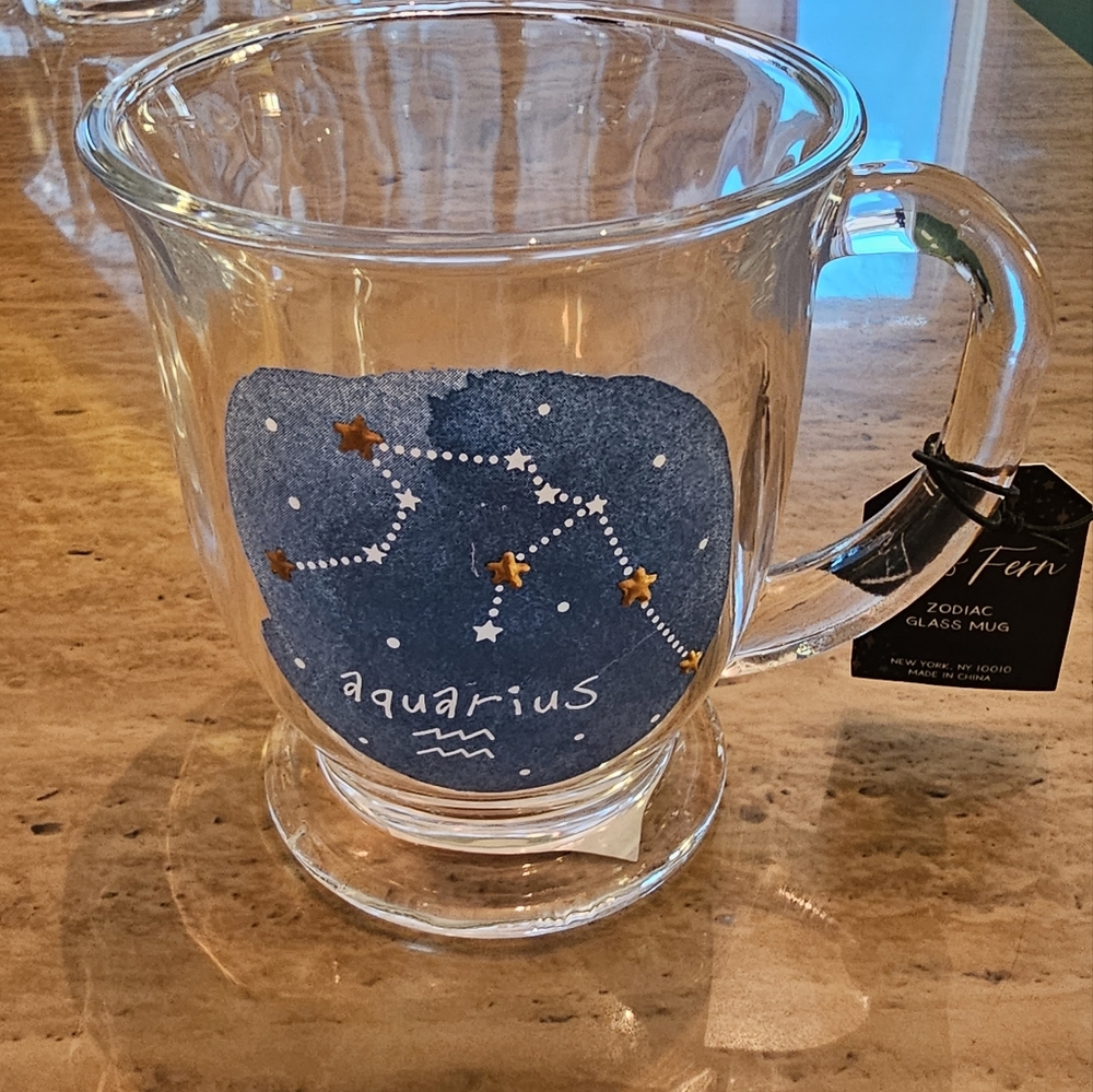 Zodiac glass mug